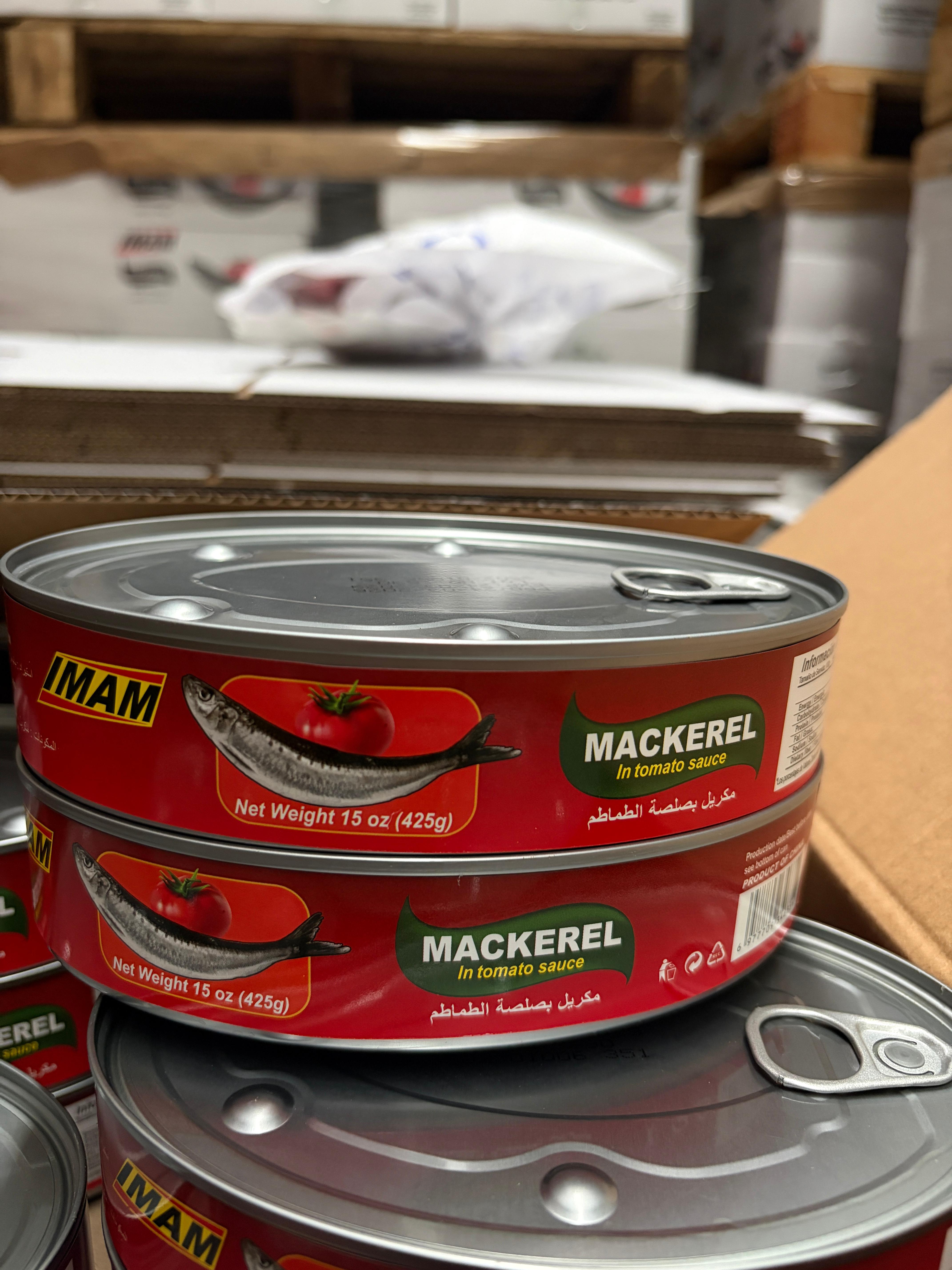 Oval tin Canned Mackerel in tomato sauce